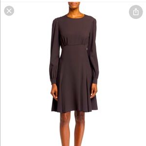 Michael Kors Long Sleeve Chocolate Dress